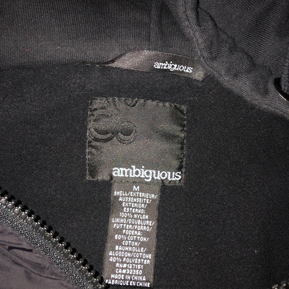 Men’s Ambiguous winter hooded jacket - Picture 2 of 3